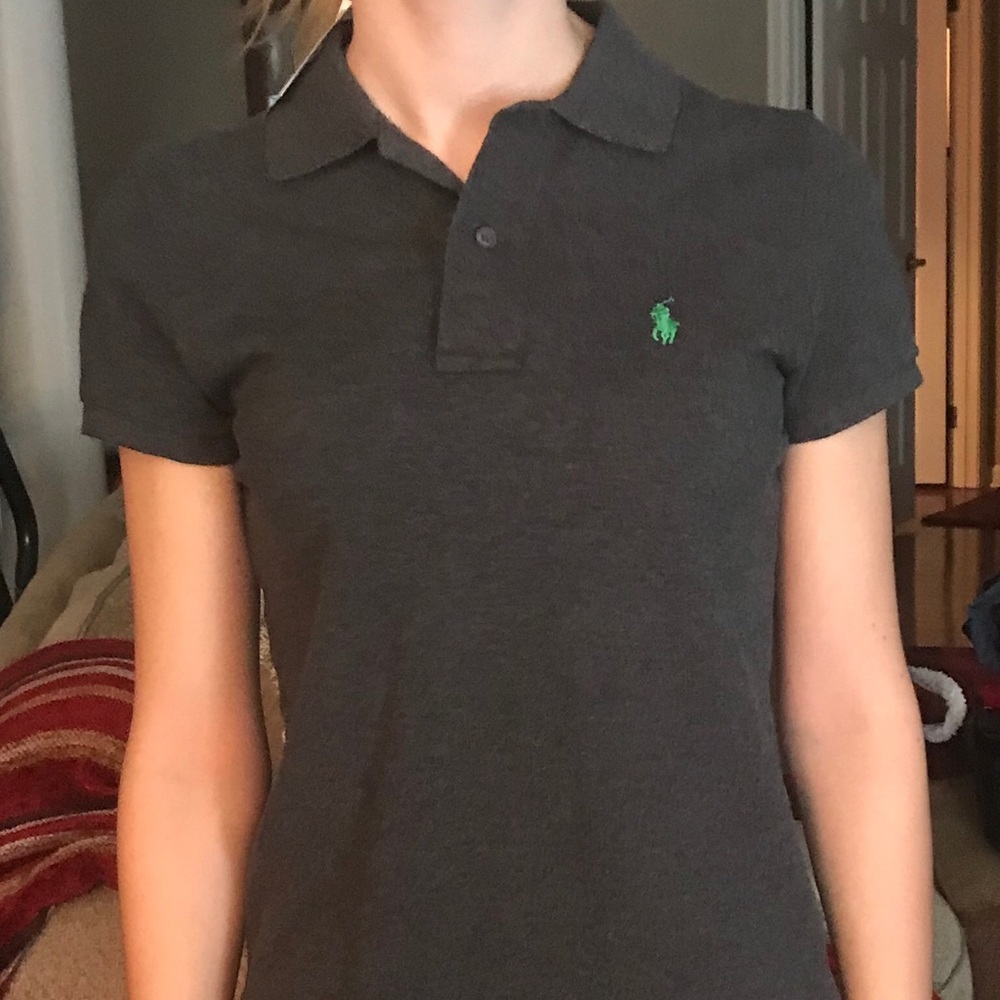 Charcoal grey & Green Polo by Ralph Lauren size:S